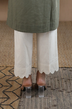Afsana Organic Cotton Scalloped Pants