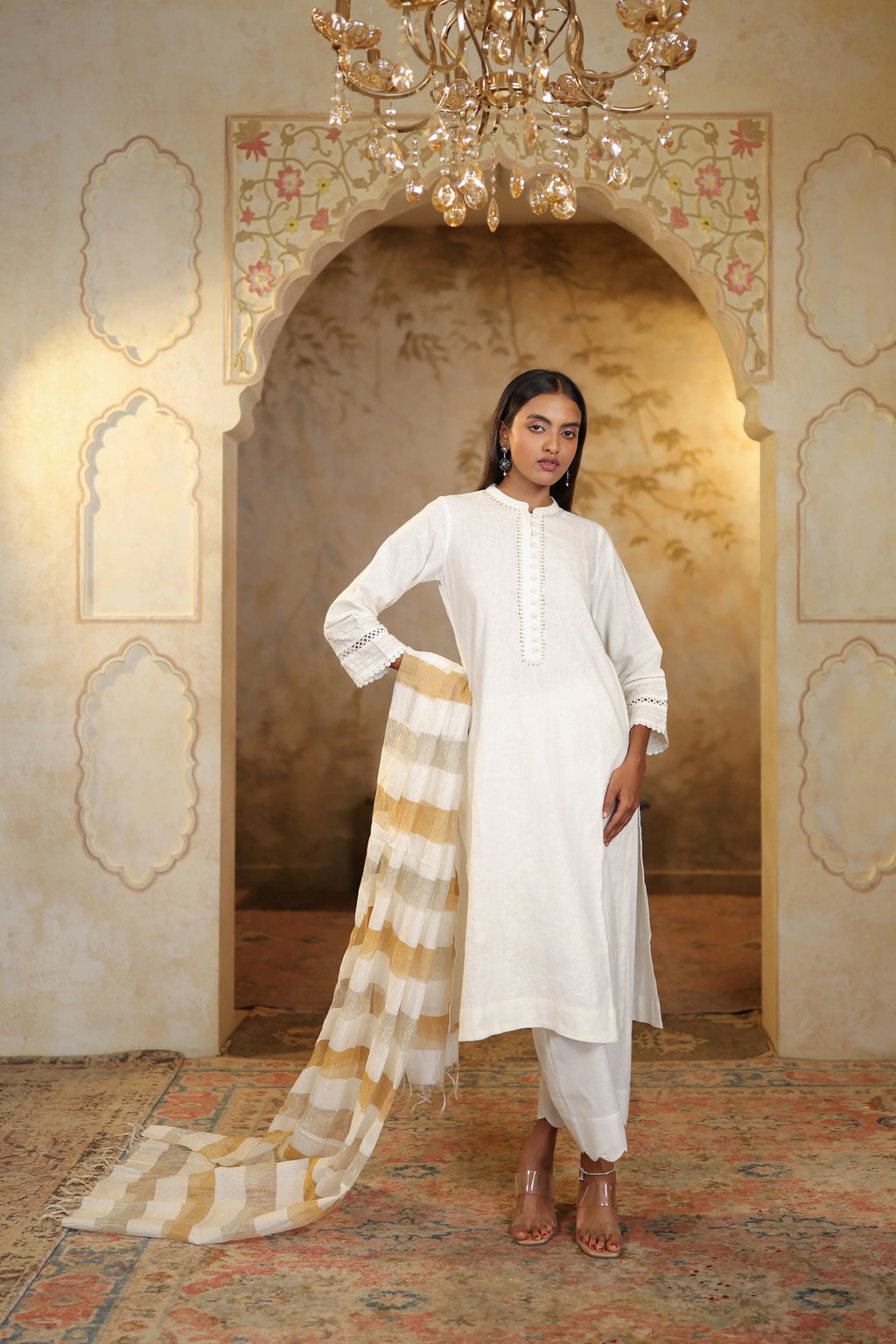 Nura Banarasi Tissue Dupatta