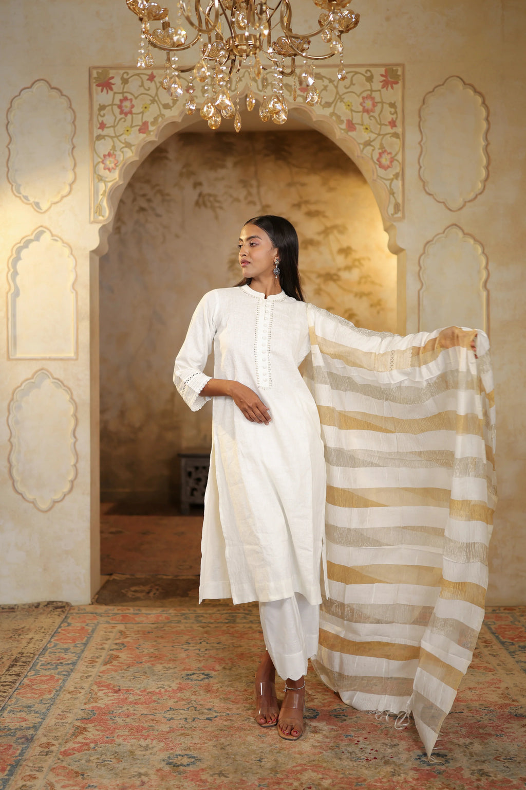Nura Banarasi Tissue Dupatta