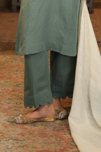Nura Linen Scalloped Pants