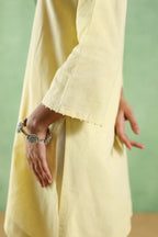 Rahi Farshi Salwar Suit with Pearl Detailing - Yellow/White or Pink/White