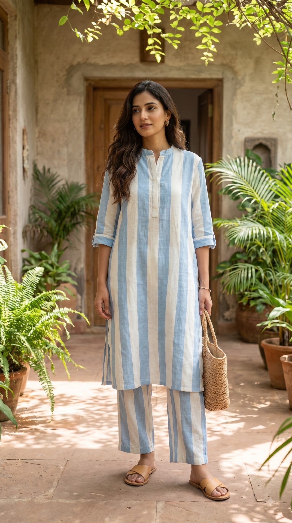Rahi Neel Rekha Kurta Set with Pants