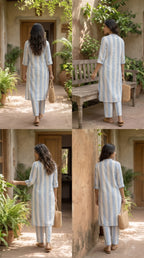 Rahi Neel Rekha Kurta Set with Pants