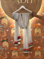 Afsana Chiffon Striped Dupatta with Border