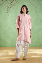 Rahi Farshi Salwar Suit with Pearl Detailing - Yellow/White or Pink/White